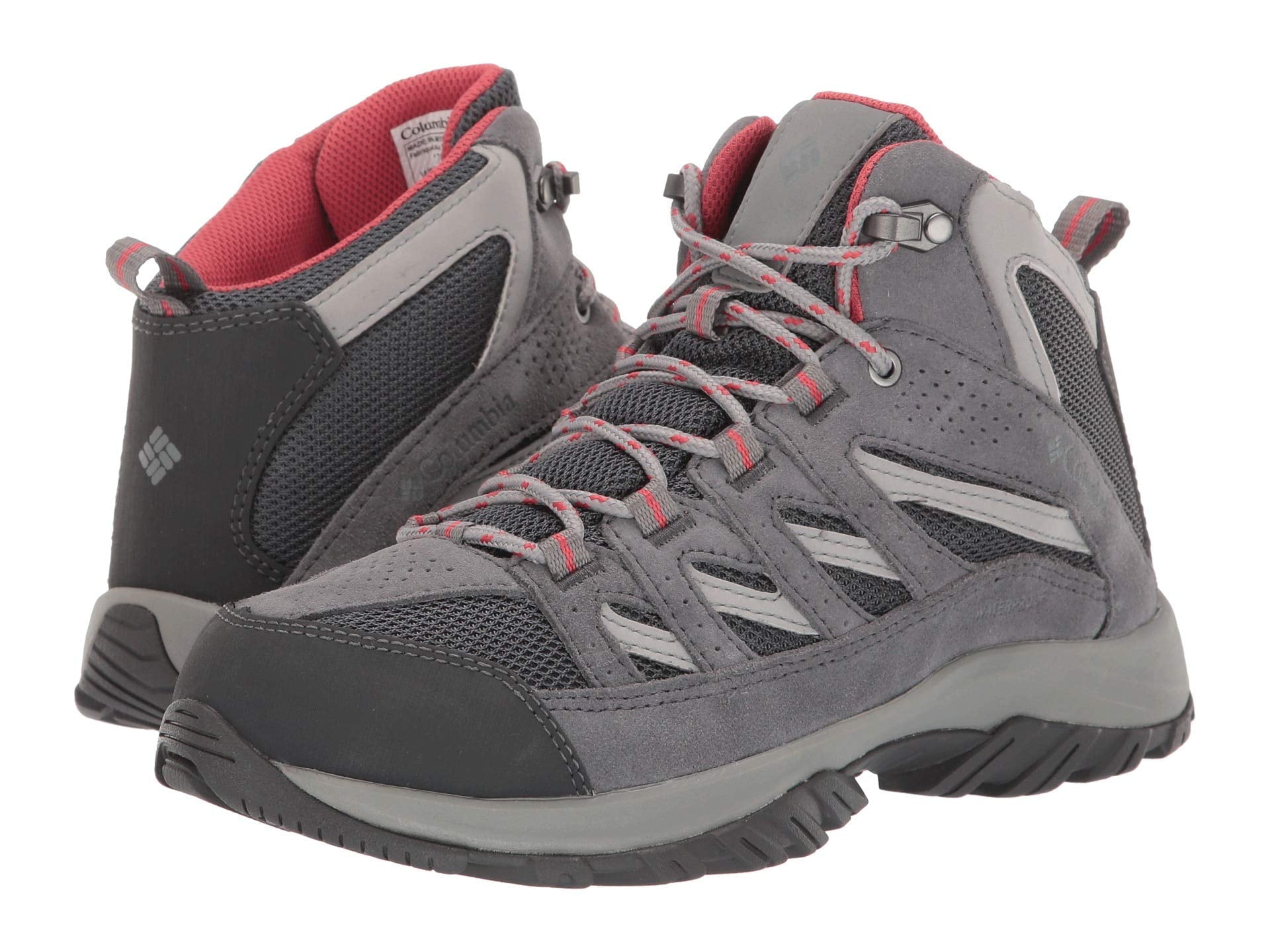 COLUMBIA CRESTWOOD MID WATERPROOF SIZE 14 Wide Men\'s- GRAPTHITE/DAREDEVIL Columbia Crestwood Mid Waterproof Men main image 4