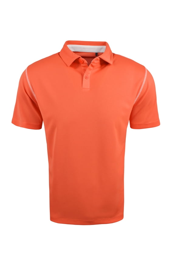 Golf Omni-Wick High Stakes Polo Slate Orange Extra Large