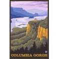 thumbnail image 1 of Columbia Gorge, Oregon and Washington (24x36 Giclee Gallery Art Print, Vivid Textured Wall Decor), 1 of 3