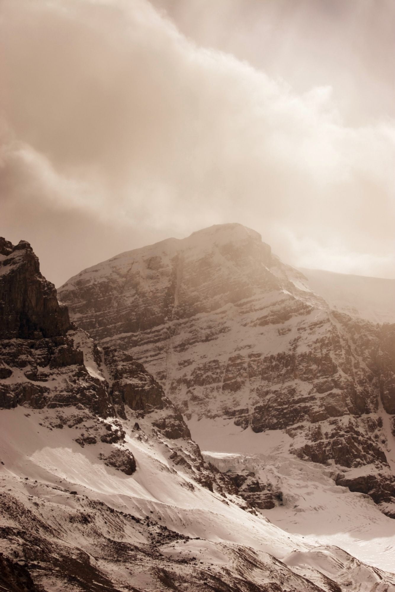 Columbia Ice Fields Canvas Art - Don Hammond Design Pics (11 x 17)