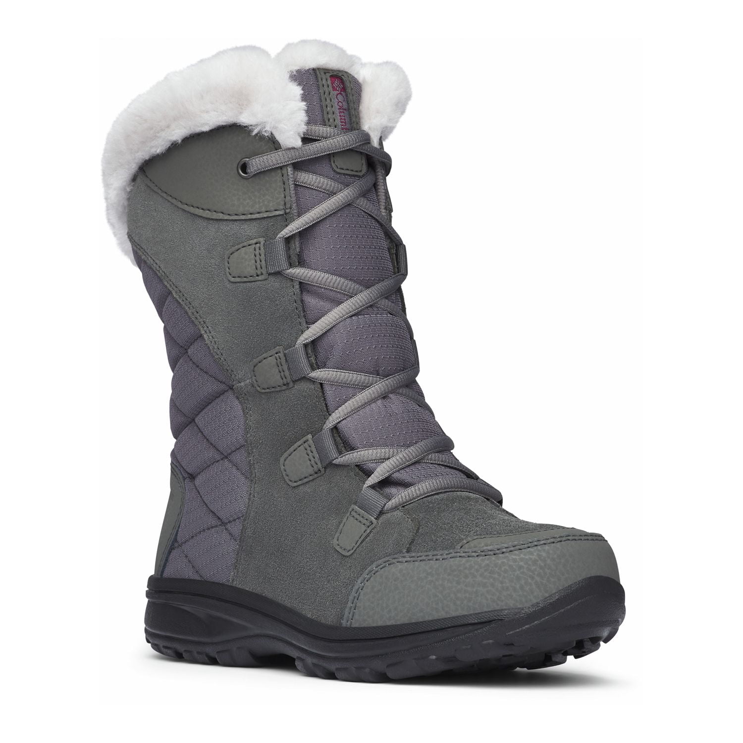 Columbia Mock Raspberry Columbia Ice Maiden II Women's Boots Color: Shale Dark Raspberry Size ...
