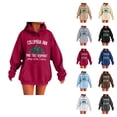 thumbnail image 1 of Columbia Inn Pine Tree Vermont Hoodies for Women Long Sleeve Christmas Graphic Hooded Sweatshirt with Pockets Pullover Tops, 1 of 7