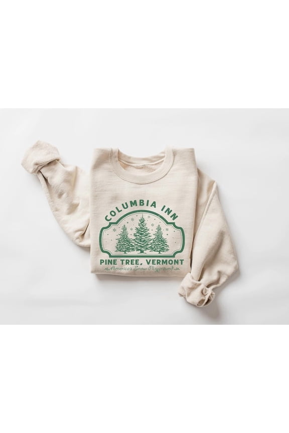 Columbia Inn Pine Tree Vermont Season Sweatshirt, Season Movie Sweatshirt, White Season Sweatshirt, Winter Sweater, Season S TSHIRT All Size S-5XL