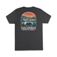 thumbnail image 1 of Columbia Men Regular fit Short Sleeve T-Shirt Shirt Medium Grey Solid, 1 of 2
