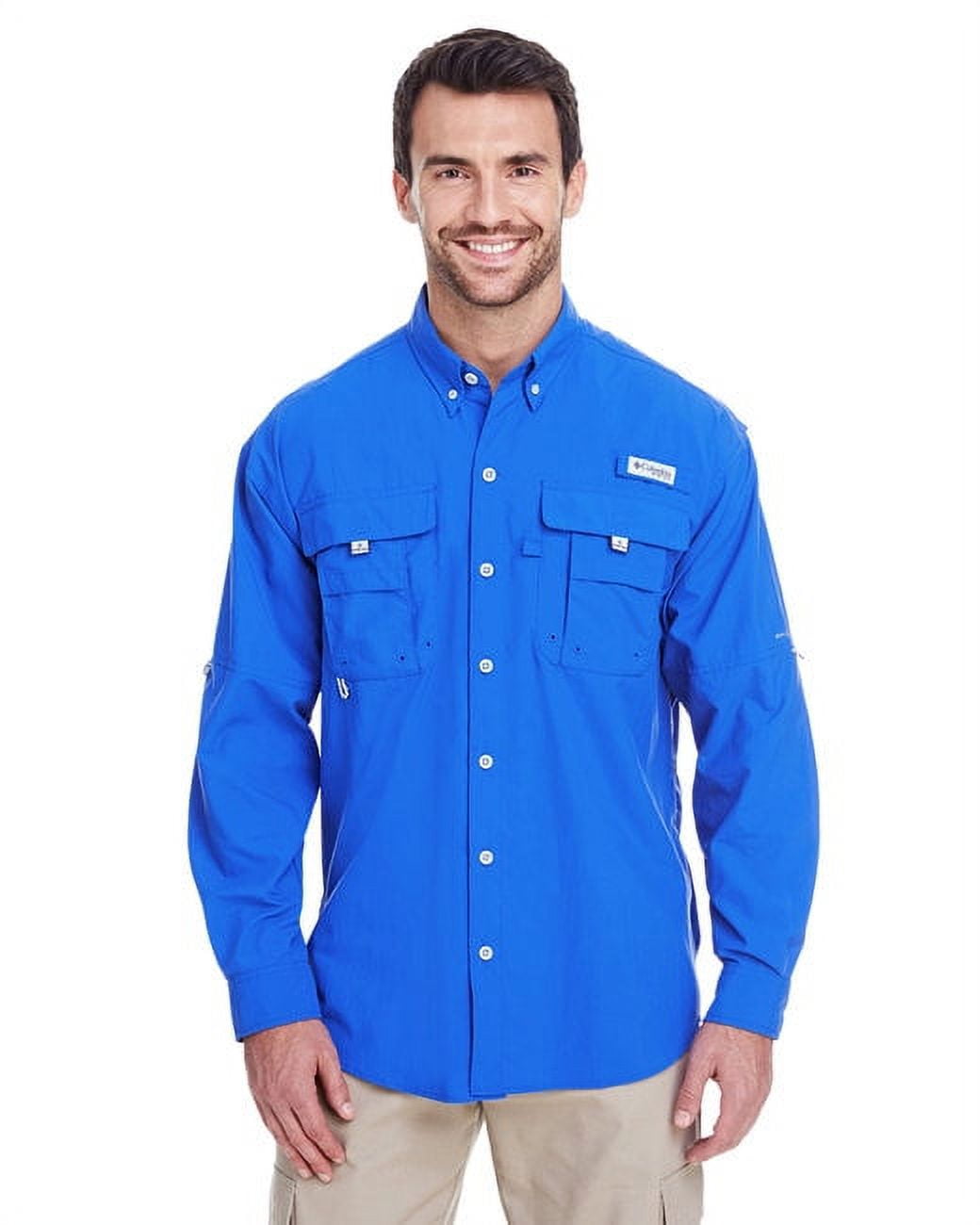Columbia Men's PFG Bahama II Long Sleeve Shirt - UPF 30 Sun Protection, Quick-Dry, Fishing & Outdoor Shirt
