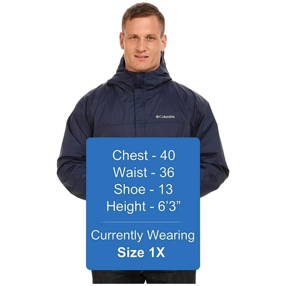Columbia Men's Big & Tall Watertight Ii Packable Jacket Blue Size Large