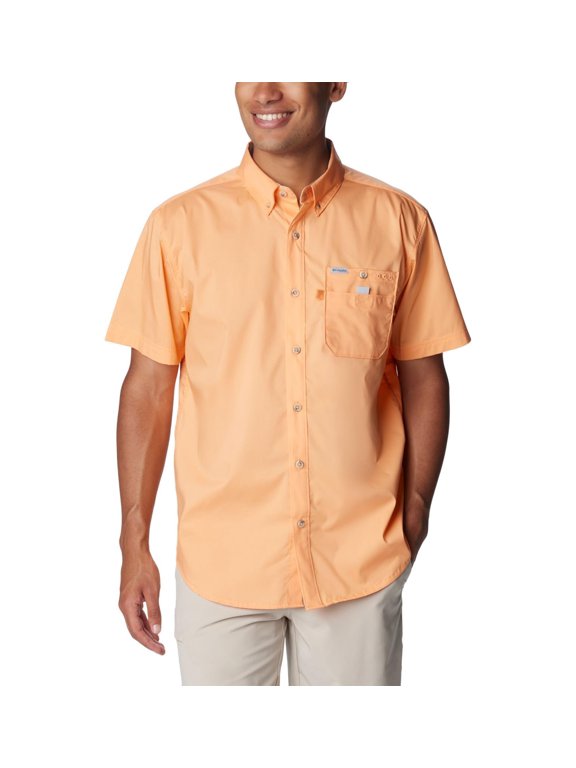 Men's Bonefish Short Sleeve Shirt, Bright Nectar, Small
