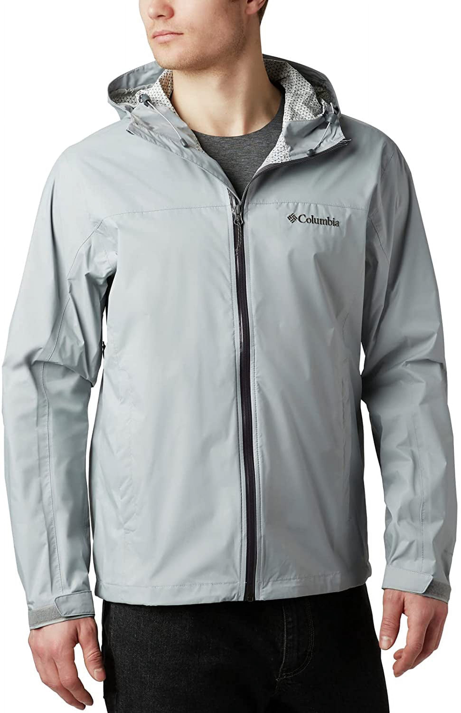 Columbia Men's EvaPOURation Rain Jacket - Waterproof, Breathable, Packable Hooded Jacket