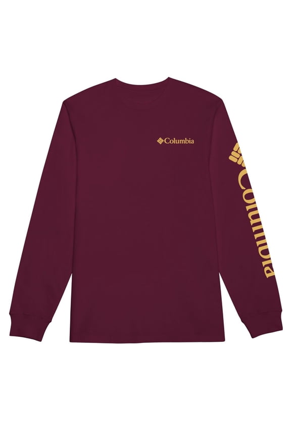 Men's Fundamentals Graphic Long Sleeve T-Shirt Red Size Medium