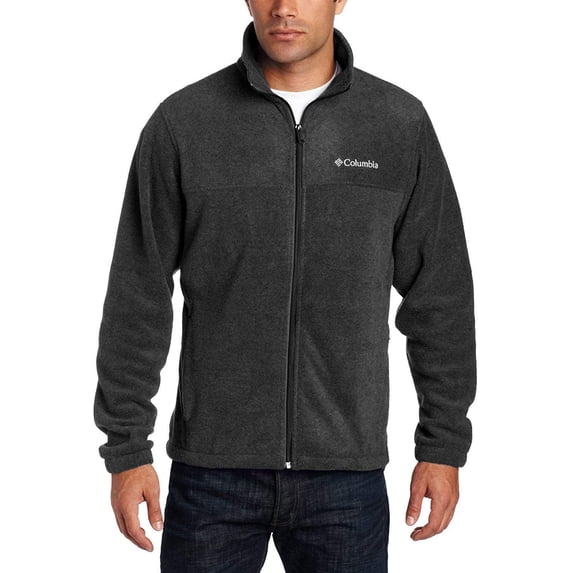 Columbia Men's Granite Mountain Fleece Jacket (Small, Charcoal Heather)