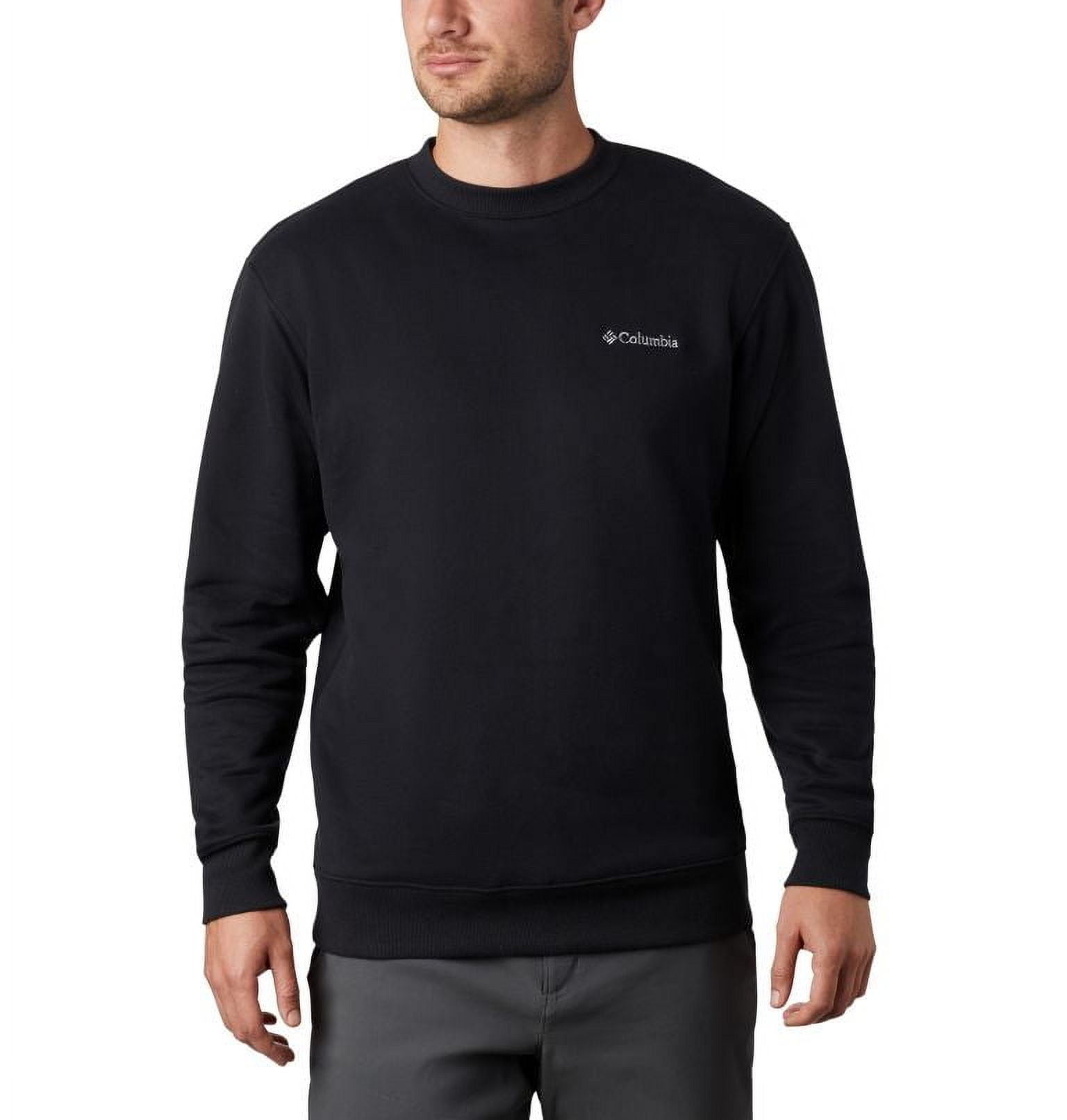 Columbia Men's Hart Mountain Ii Crew Sweatshirt Black Size 46