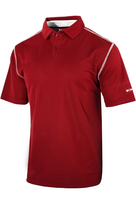 Men's High Stakes Golf Polo (Intense Red, S)