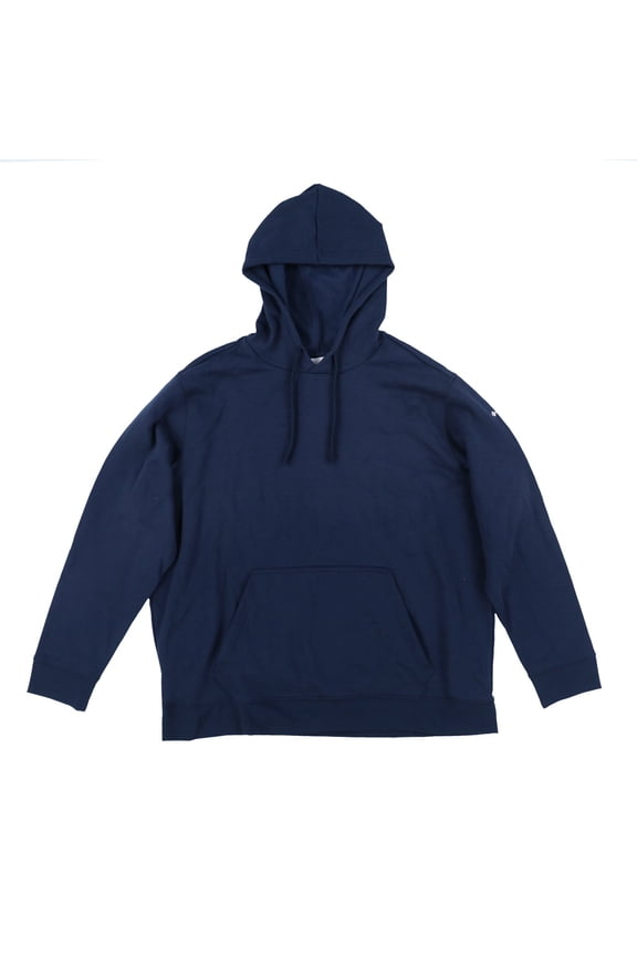 Men's Hoodie Pullover Drawstring Collegiate Navy White Logo XXL New