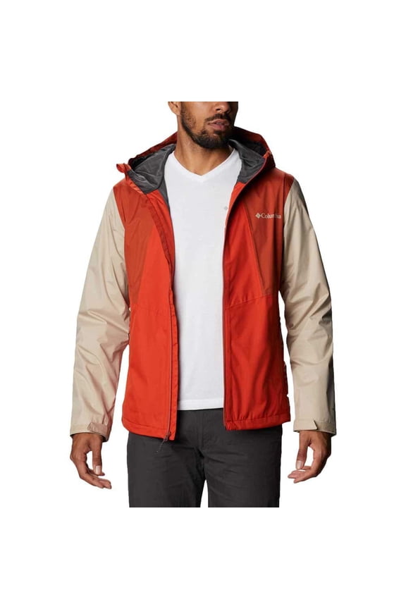 Mens Inner Limits II Jacket, Packable, XL-Bonfire/Dark Sienna/Ancient Fossil