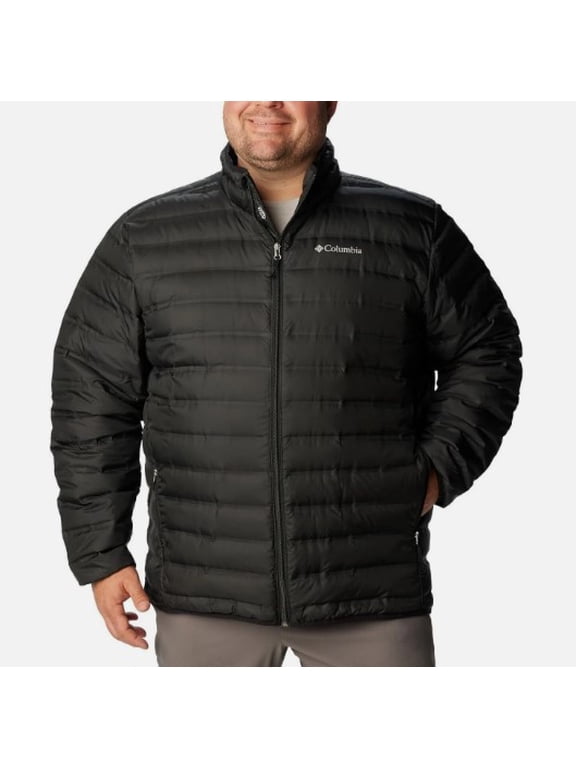 Men's Lake 22 Down Jacket, Lightweight Packable Puffer Coat, Water-Resistant, Black, Size Large