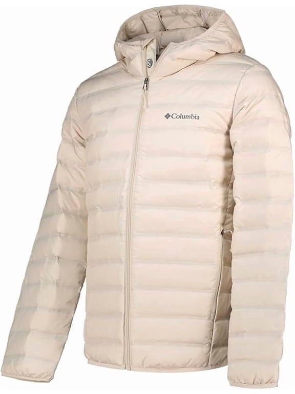 Mens Lake 22 II Down Hooded Jacket Lightweight Packable Water-Resistant Puffer Coat, Small