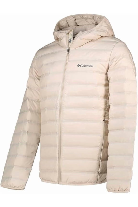 Mens Lake 22 II Down Hooded Jacket Lightweight Packable Water-Resistant Puffer Coat, Small