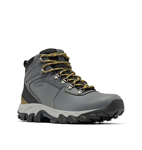 Columbia Men's Newton Ridge Plus II Waterproof Hiking Boot Shoe, Graphite/Black, 16
