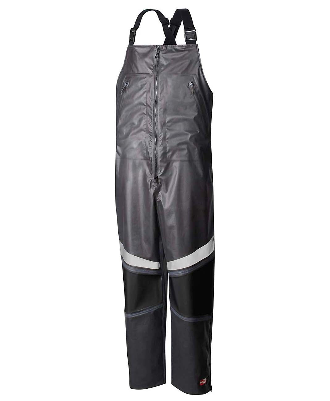 Columbia Men's PFG Force 12 Waterproof seam sealed Fishing Bib Overalls  Pants (XX-Large, Grey/Black)