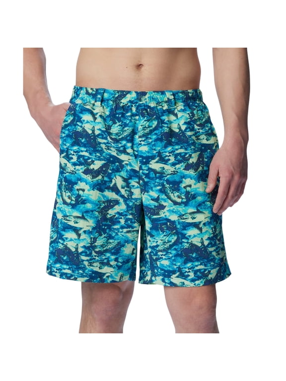 Men's PFG Super Backcast Water Shorts Large Green Blue