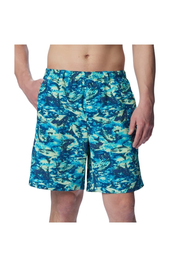 Men's PFG Super Backcast Water Shorts Large Green Blue