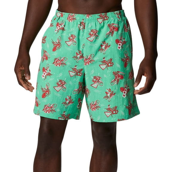 Columbia Men's PFG Super Backcast Water Shorts (Light Jade Lite Me Up Prt, S X 6)
