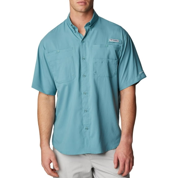 Columbia Men's PFG Tamiami II Short Sleeve Shirt (Tranquil Teal, XXL)