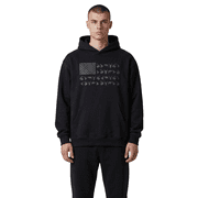 Columbia Mens PHG Game Flag Ii Fleece Hoodie Size 2X Black Gray