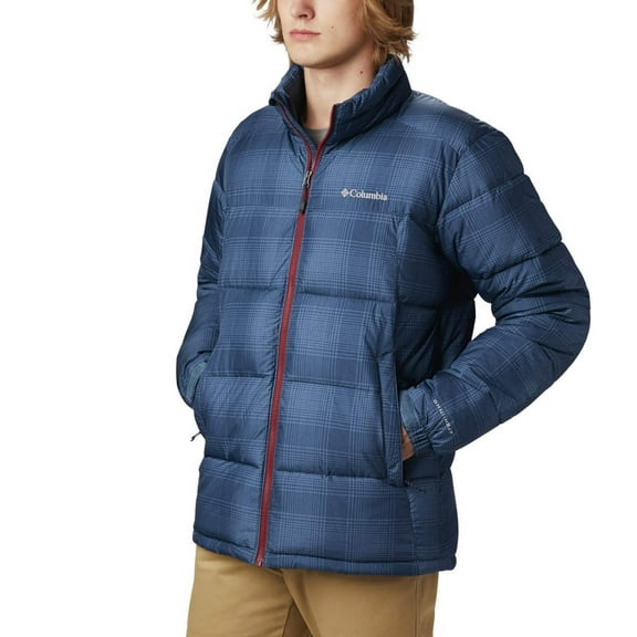 Columbia Men's Pike Lake Jacket, Dark Mountain Check Print, XX-Large