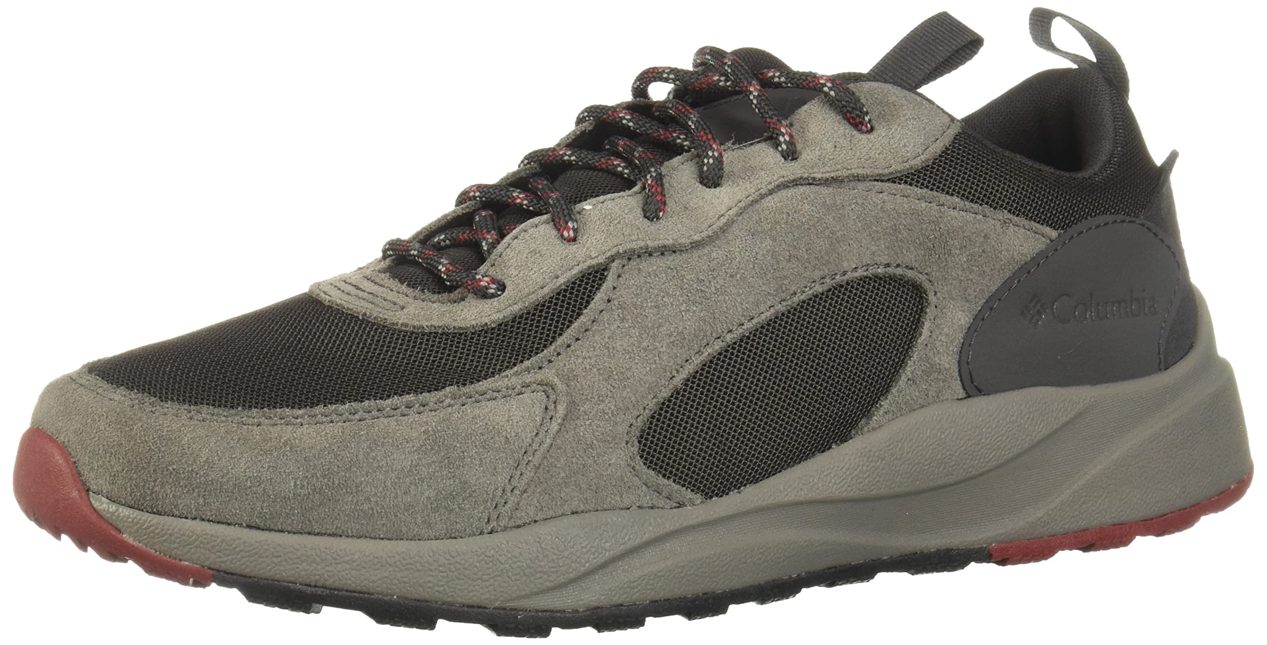 Columbia Men's Pivot Waterproof, Shark/Red Element, 8.5