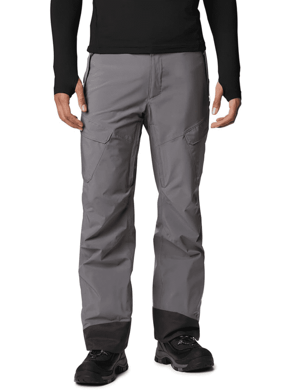 Men's Powder Stash Snow Pants, City Grey, 4X / 36" Inseam