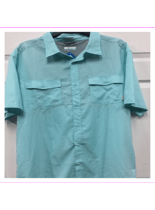 Columbia Mens Shirt XL Extra Large Blue Fishing Tropical Button Shirt -  clothing & accessories - by owner - apparel