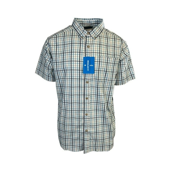 Columbia Men's Ripple Blue Multi Gingham Rapid Rivers II S/S Shirt (431)