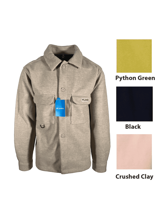 Men's Shirt Jacket Wallowa L/S- Crushed Clay | Black | Python Green
