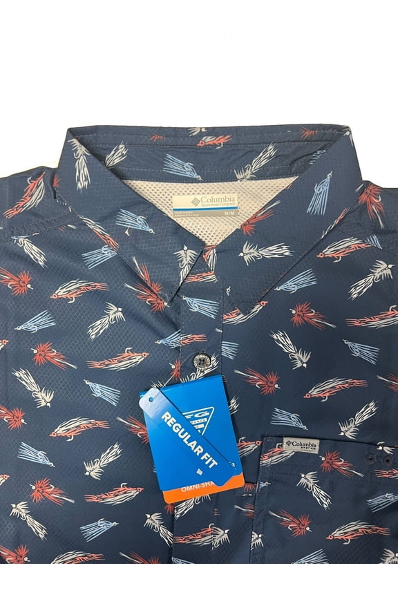 Men's Shirt Omni-Wick Super Slack Tide Camp All Over Printed S/S