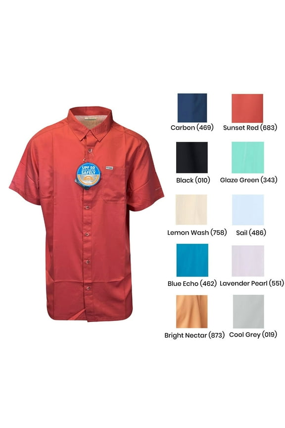 Men's Shirt Slack Tide PFG Camp Shirt UPF 50 S/S