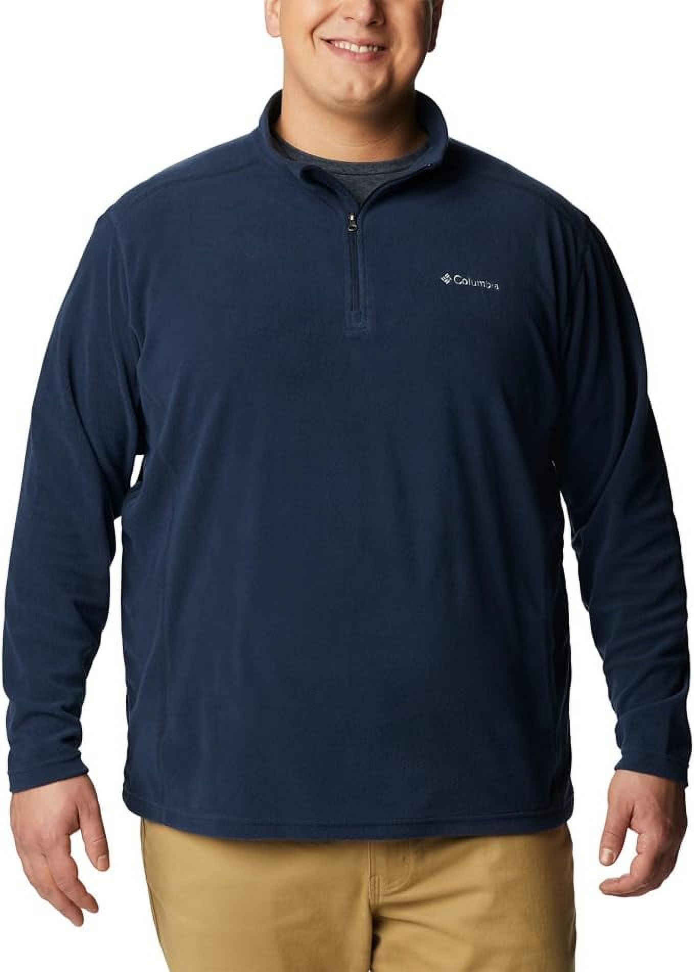 Columbia Men's Size Klamath Range II Half Zip, Collegiate Navy Solid