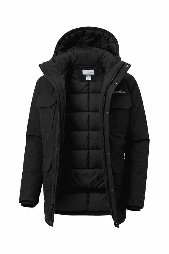 Mens Skein Mountain Down Parka  Black  Small