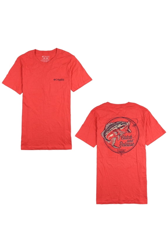 Men's Sportswear Makko T-Shirt Small Sunset Red Outdoor Fishing