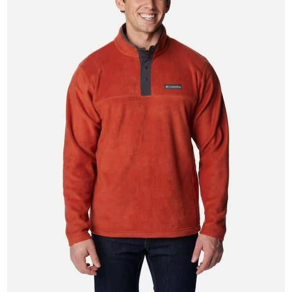 Columbia Men's Steens Mountain Half Snap Sweater Warp Red/Shark Size Small