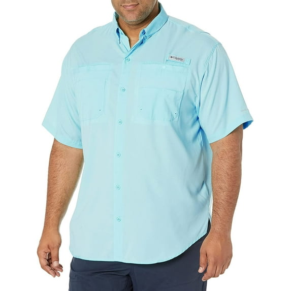 Columbia Men's Tamiami Ii Ss Shirt Gulf Stream X-Large Tall
