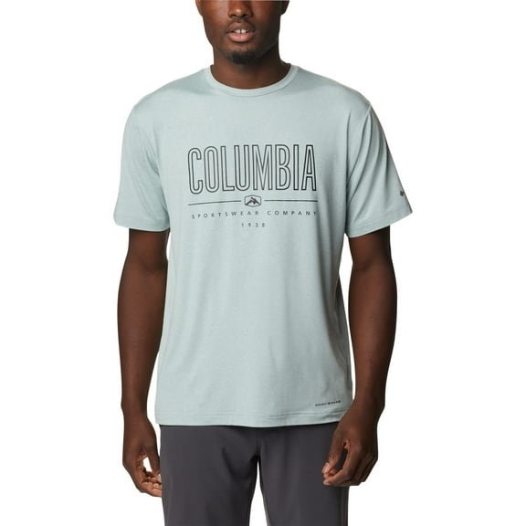 Columbia Men's Tech Trail Short Sleeve Tee Light Green 2XL
