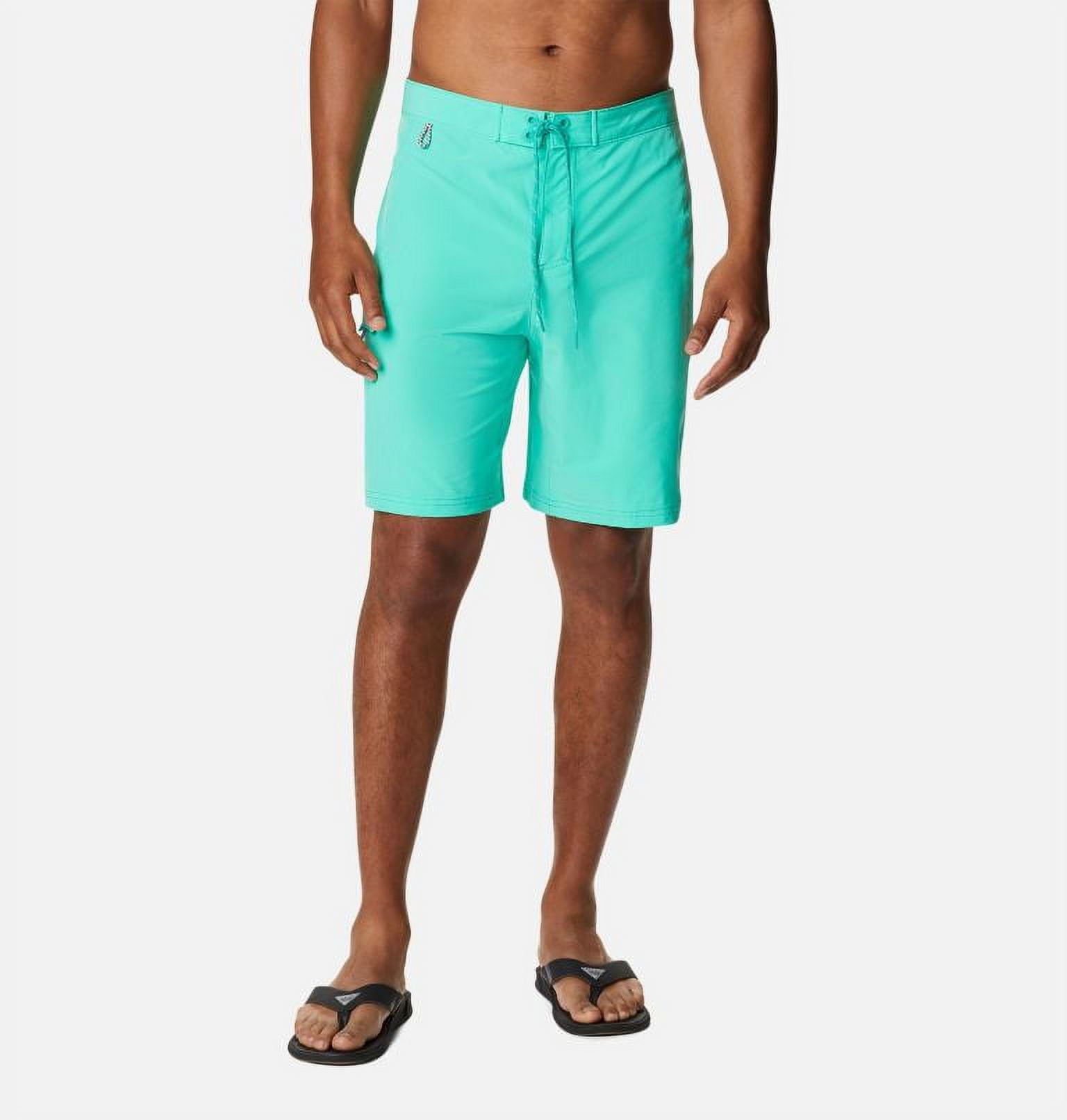 Columbia Men's Terminal Tackle Board Short, Electric Turquoise/Cool Grey,  42 