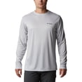 thumbnail image 1 of Columbia Men's Terminal Tackle PFG State Triangle LS, Cool Grey/Al Flag, 3X Big, 1 of 5