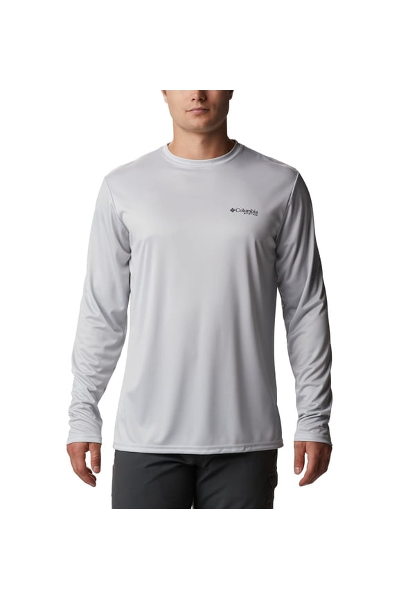 Men's Terminal Tackle PFG State Triangle LS, Cool Grey/Al Flag, 3X Big