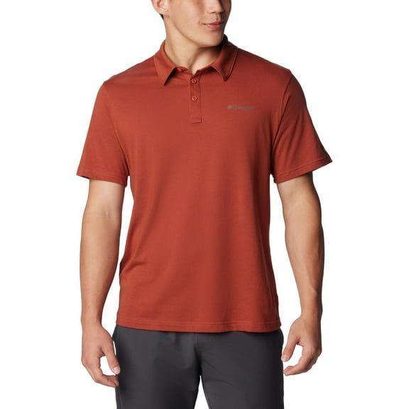 Columbia Men's Thistletown Hills Polo, Warp Red Heather, Small