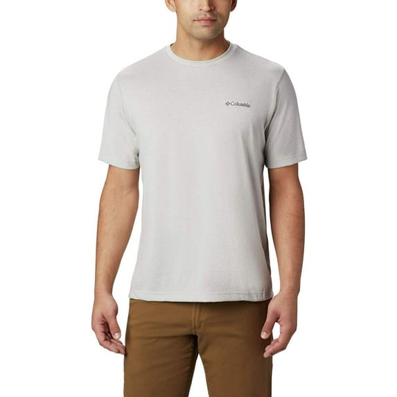 Columbia Men's Thistletown Park Crew Short Sleeve Tee, Cool Grey Heather - Small