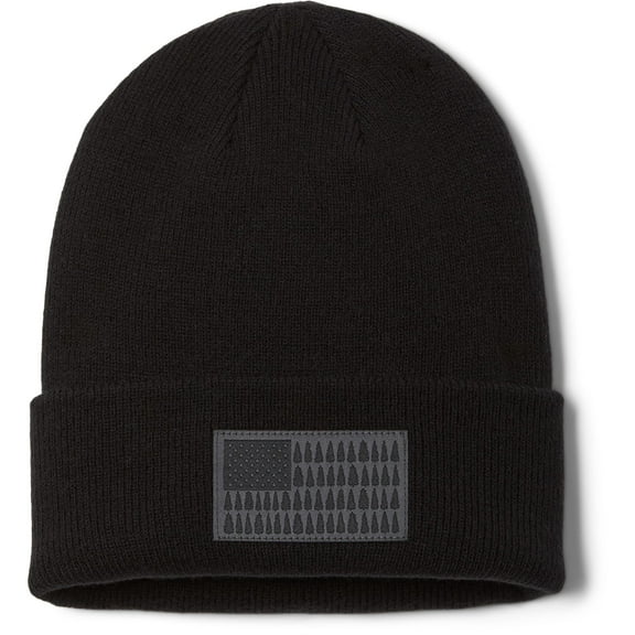 Columbia Men's Tree Flag Cuffed Beanie (Black, One Size)