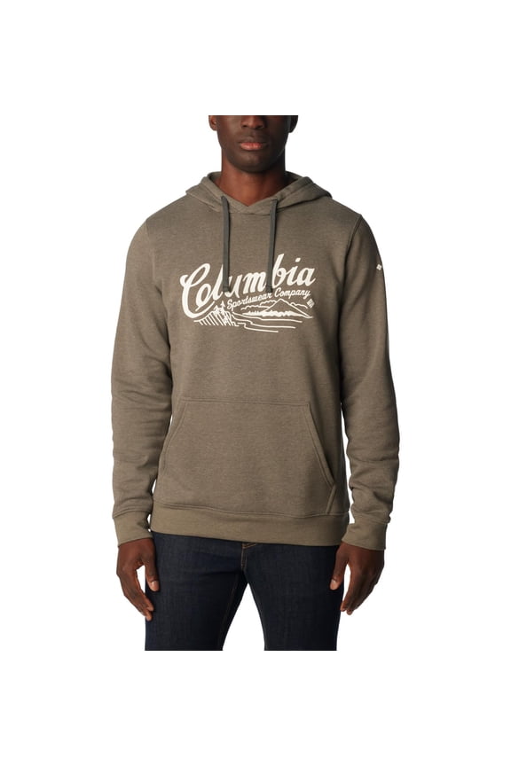 Men's Trek Graphic Hoodie, Charcoal Heather/Scripted Scene, Medium