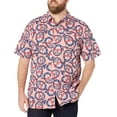 thumbnail image 1 of Columbia Men's Trollers Best Short Sleeve Shirt, Sorbet Holiday Spirits Print, Large, 1 of 2